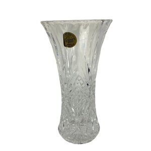 Cristal d Arques Vase France Garanti Plus De 24 Percent u Genuine Lead Crystal 7